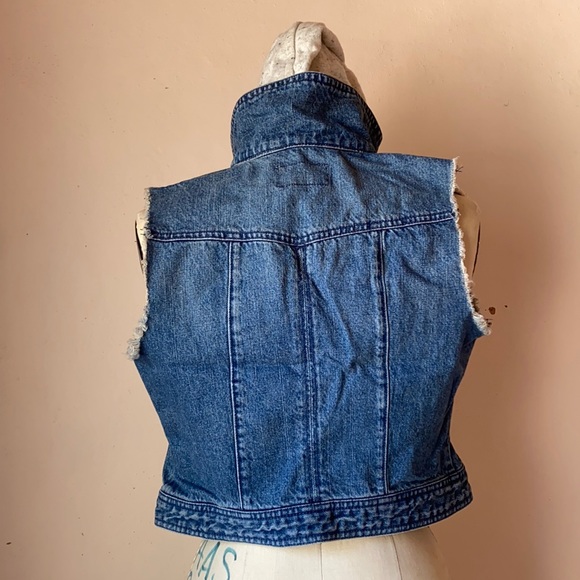 FEED | Cotton Denim Cropped Vest - Picture 4 of 8